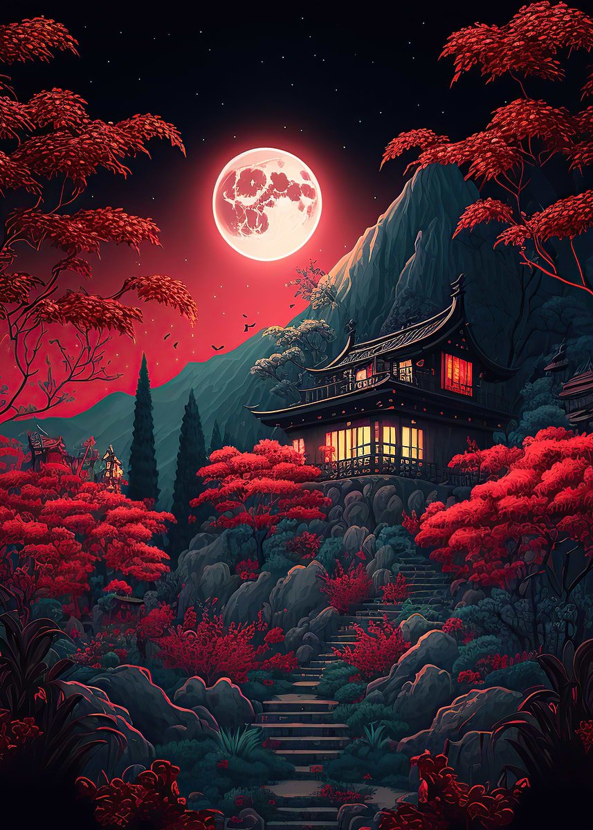 Luna Roja En Japón