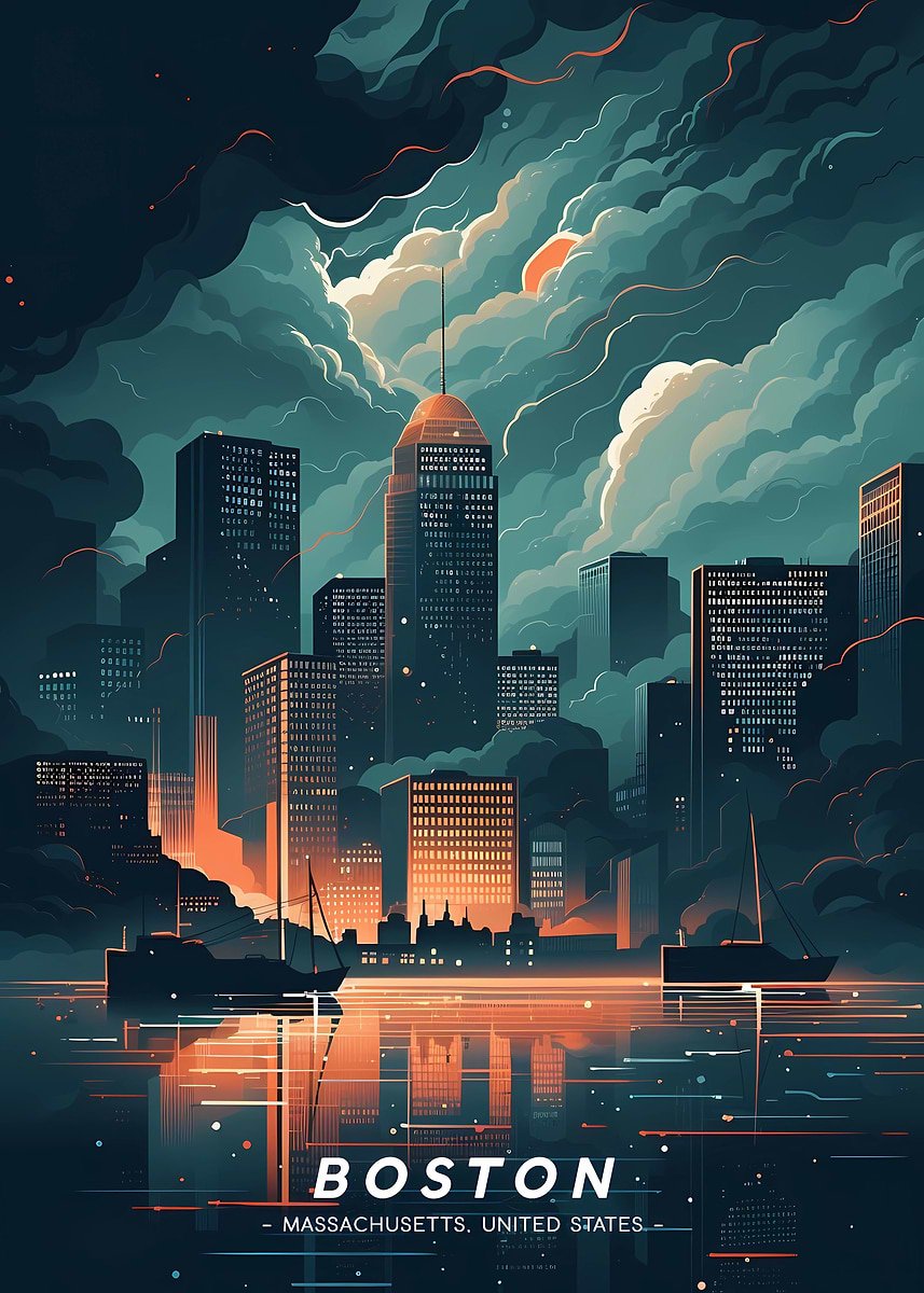 Horizonte De Rascacielos De Boston