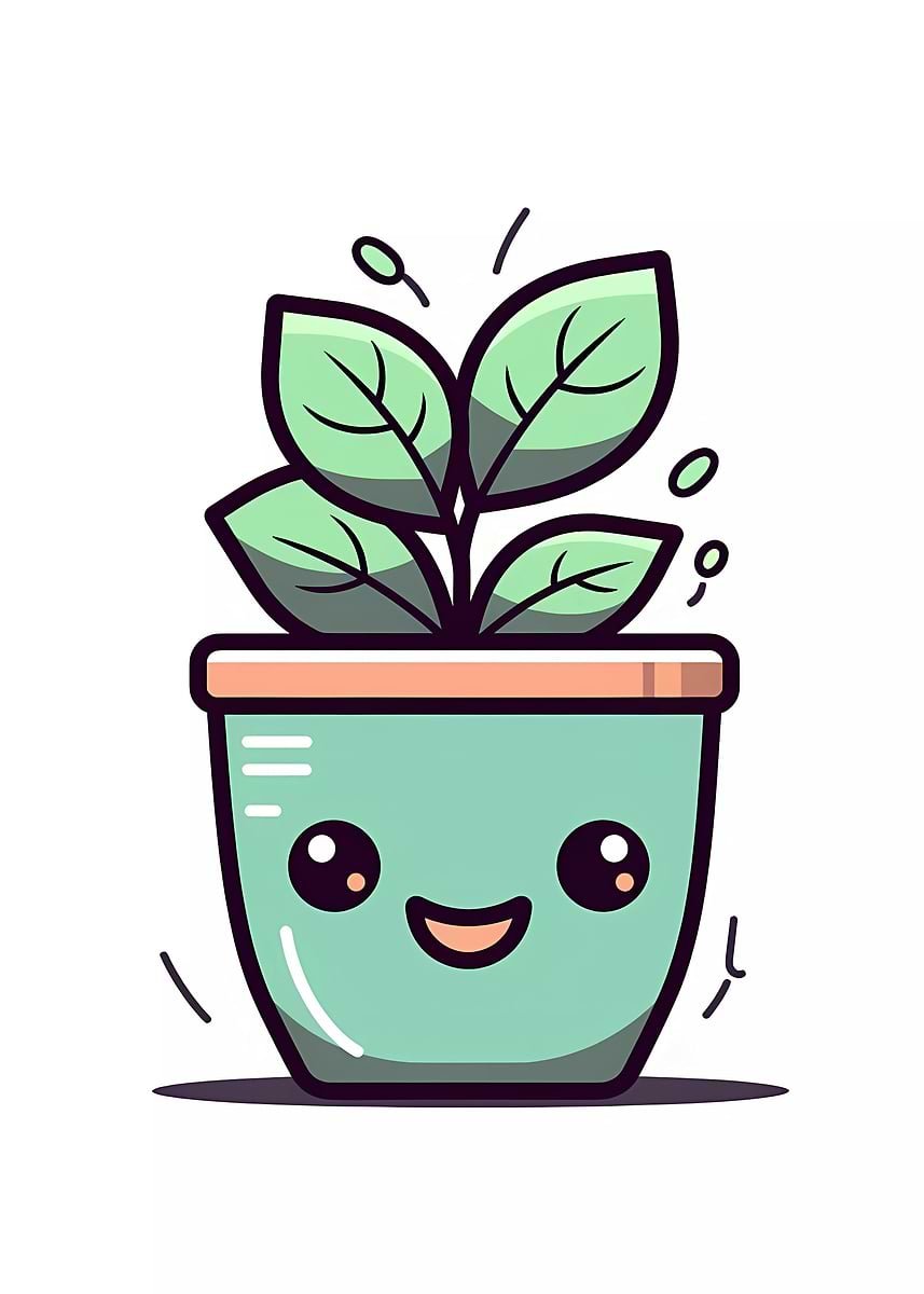 Planta En Maceta Minimalista