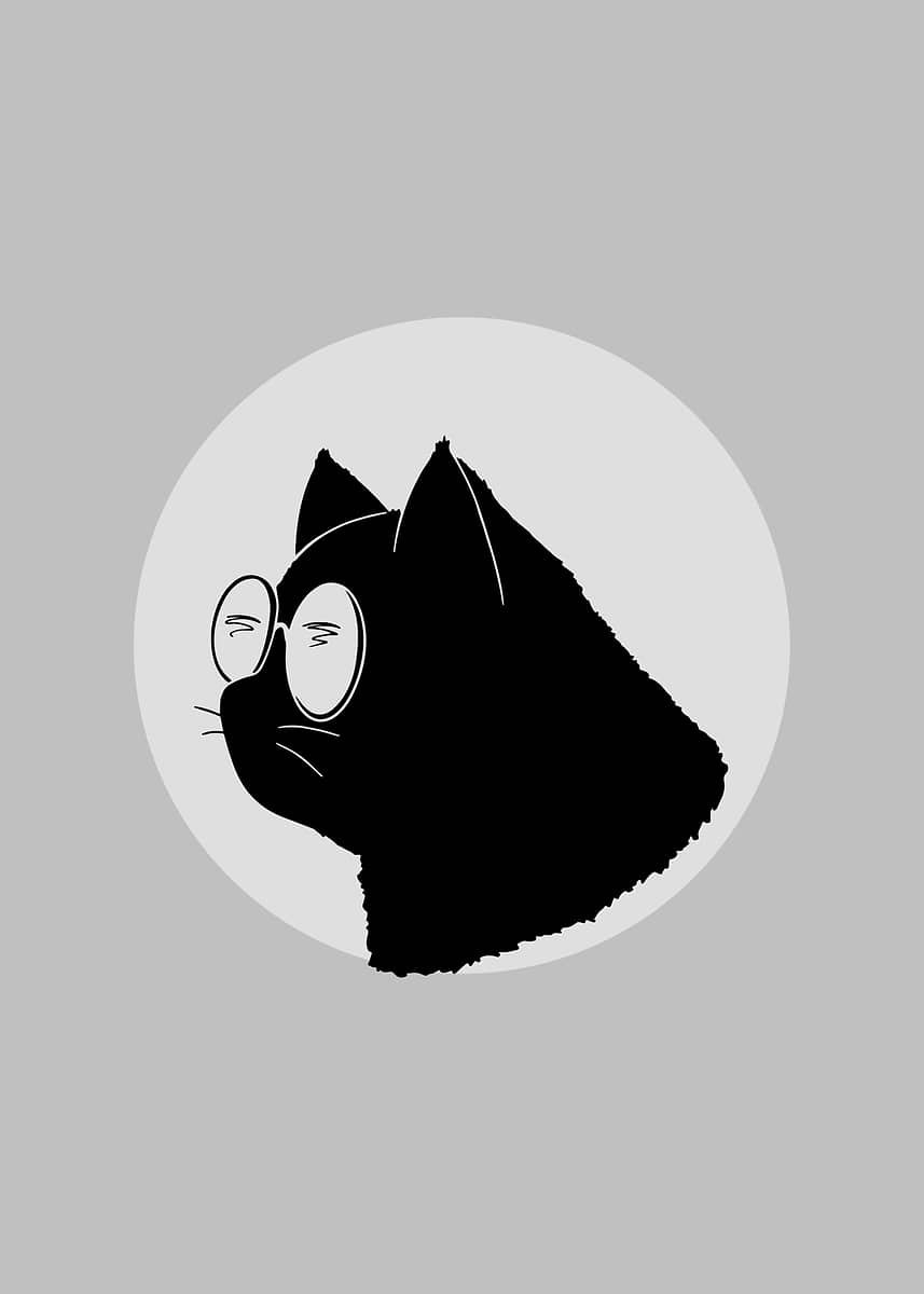 Gato Genial Con Gafas