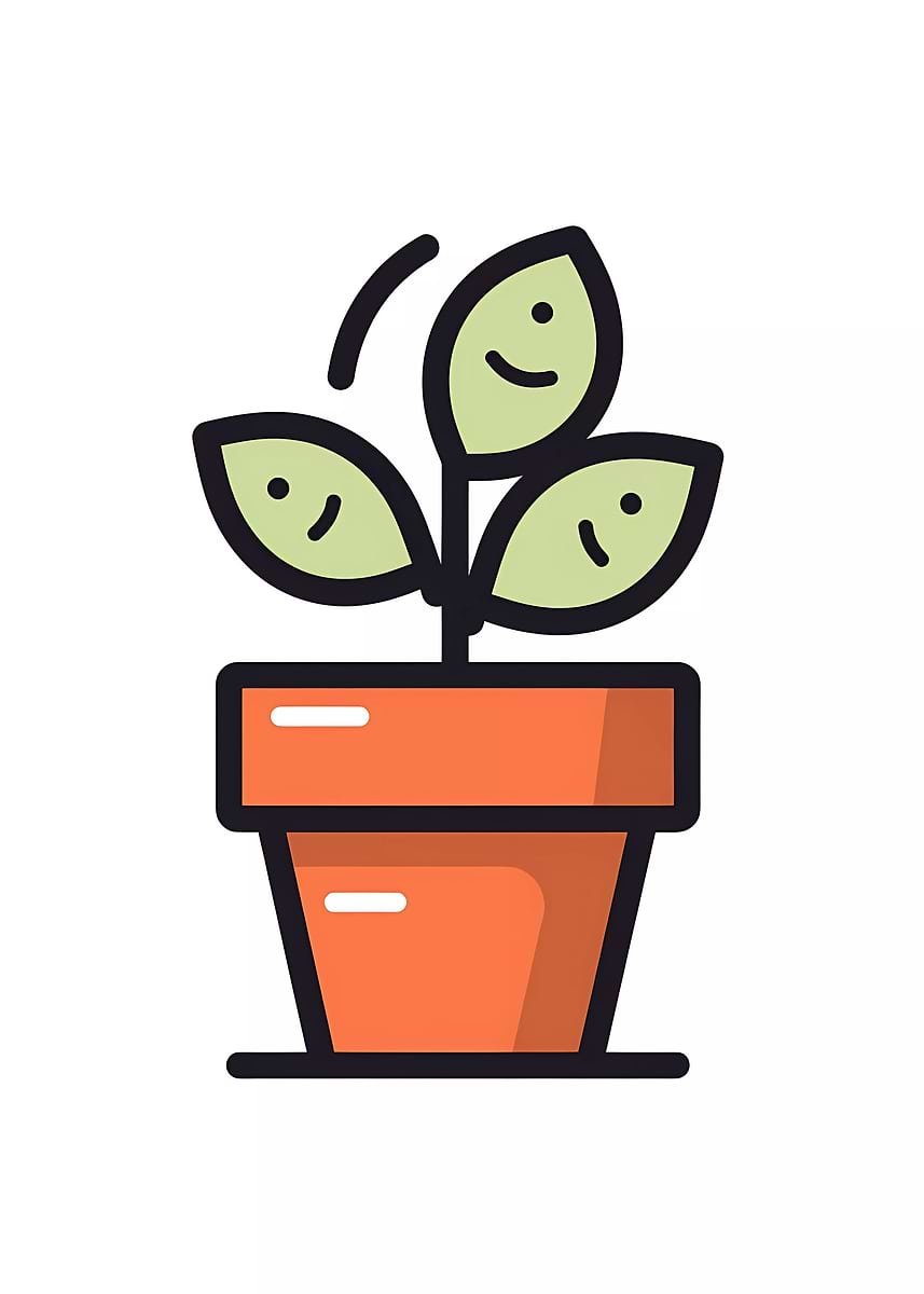 Planta En Maceta Minimalista Y Linda