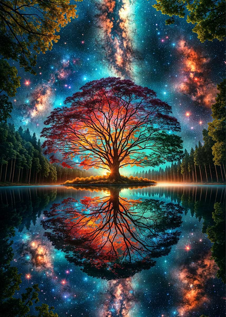 Paisaje De Fantasía Espacial