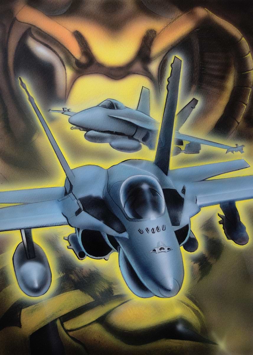Aviones De Combate En Acción