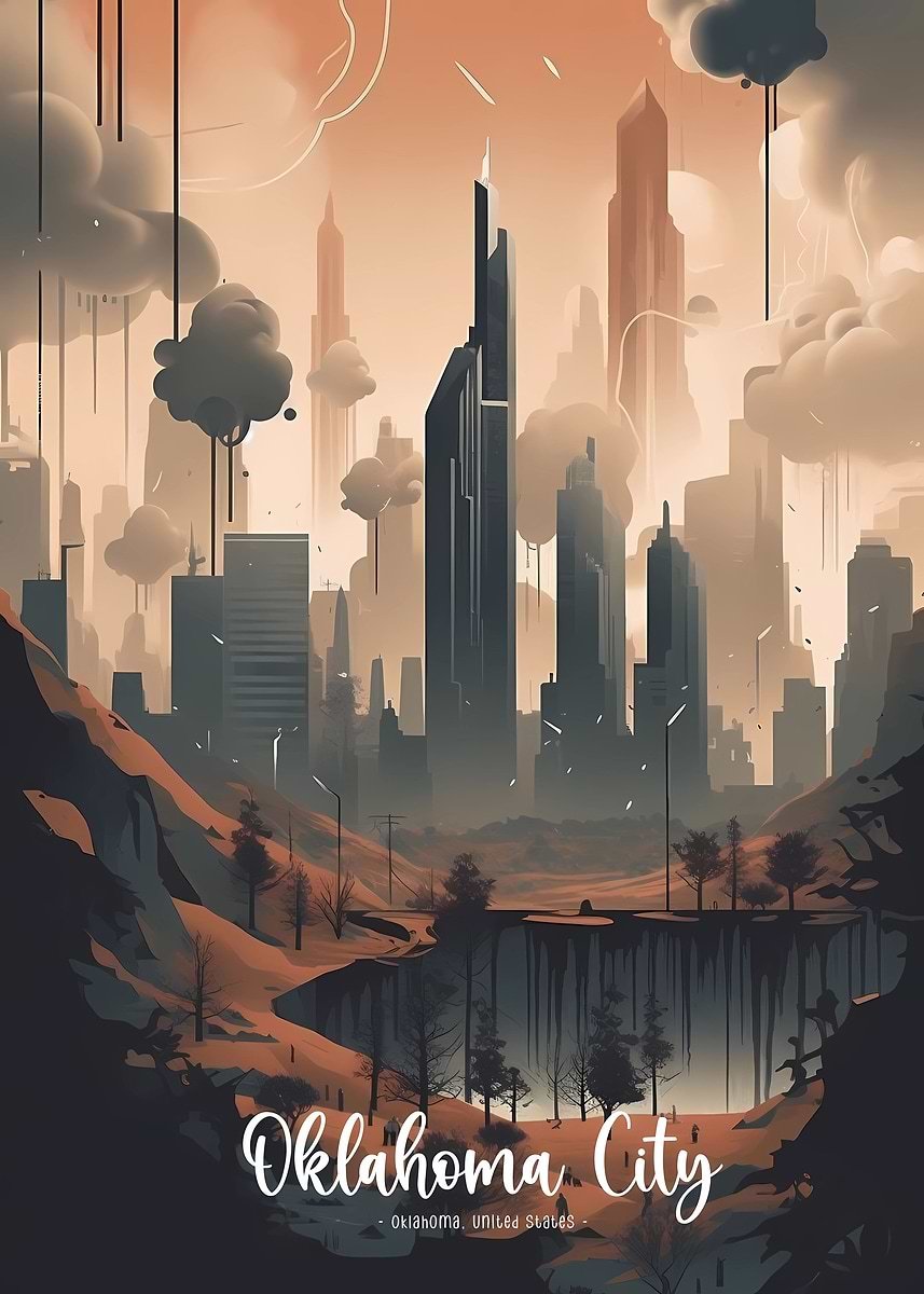 Vista De La Ciudad De Oklahoma