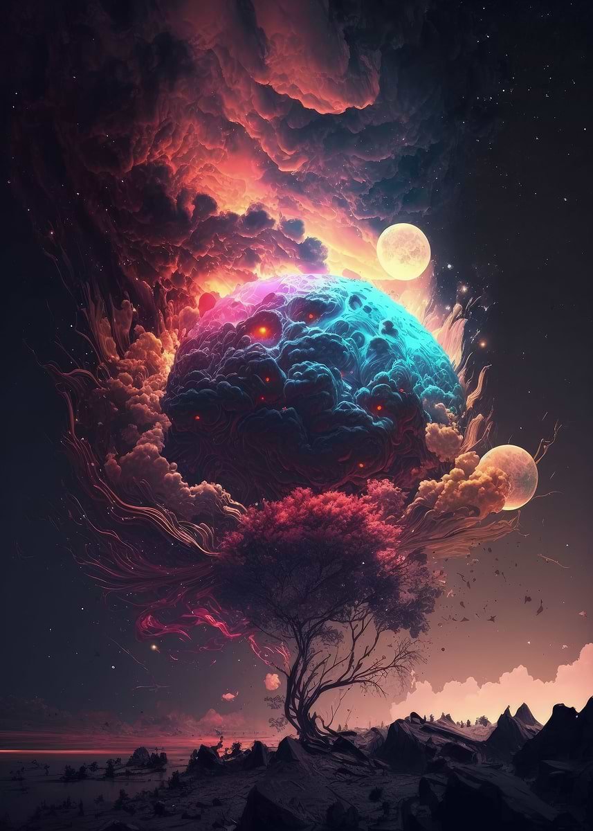 Paisaje Fantástico Espacial
