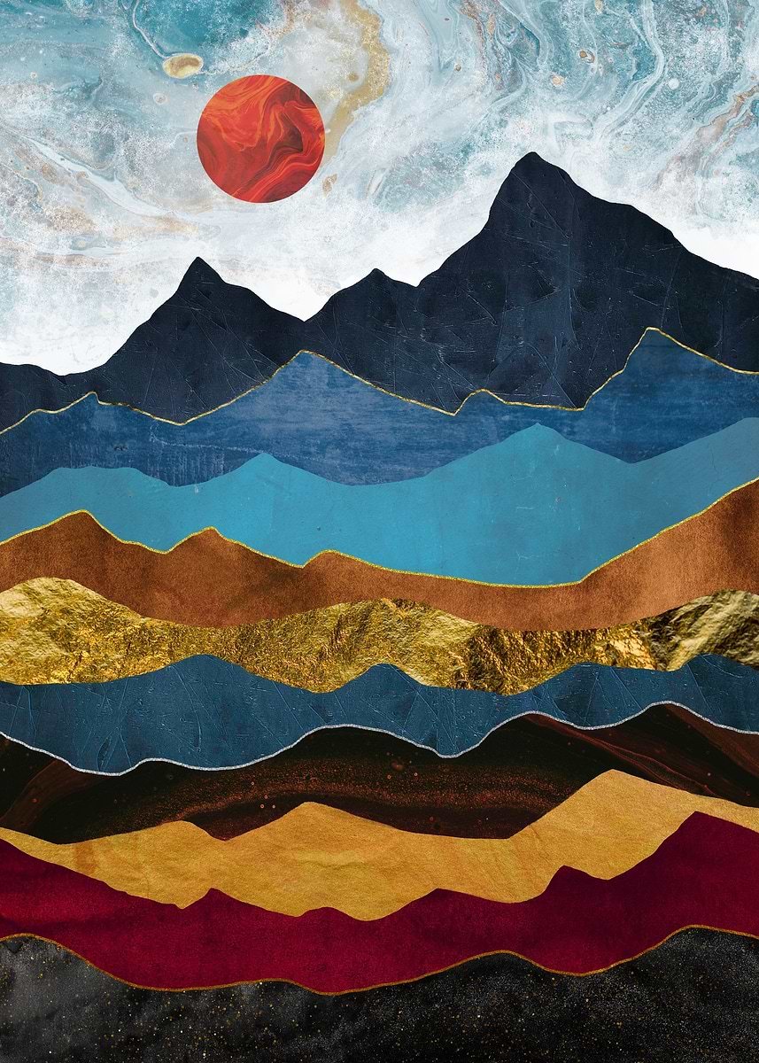 Atardecer Rojo De Ensueño